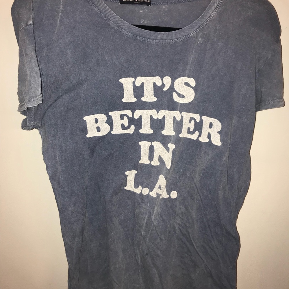 BRANDY MELVILLE “ITS BETTER IN LA” ONE SIZE TEE
